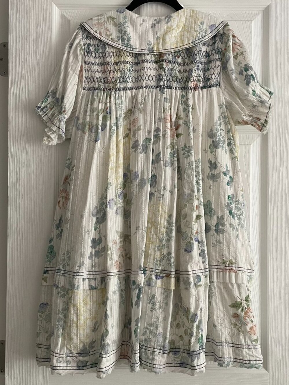 Anthropologie The Findley Puff-Sleeve Collared Mini Dress by Pilcro​ - Picture 6 of 6